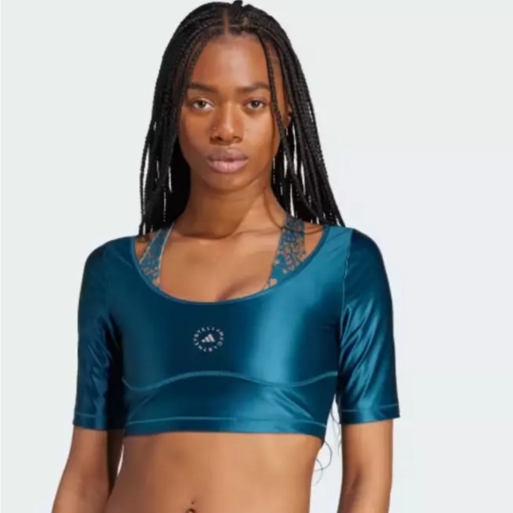 Adidas by Stella McCartney Crop Top Sz XL Tech Mineral